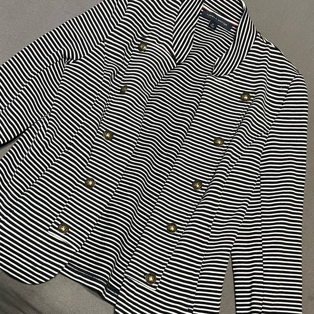 Tommy Hilfiger Blazer. Black and white stripe